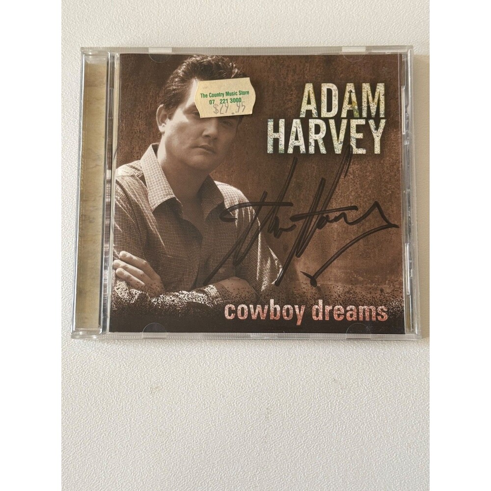 Adam Harvey Cowboy Dreams CD Autographed Signed 2003 Australia Play Tested
